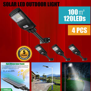 Solar Street Outdoor Light Lamp Panel With Remote Control