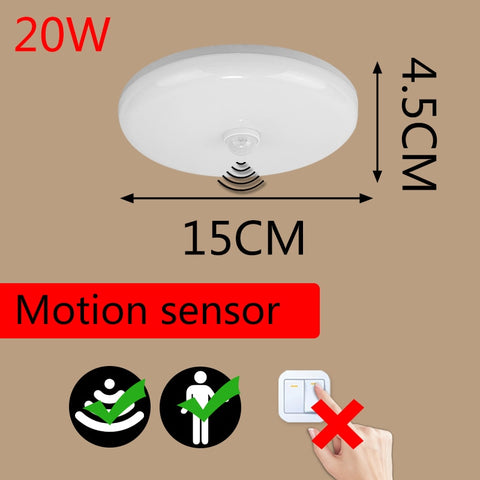 Image of Modern LED Ceiling Lights PIR Motion Sensor Ceiling Lamps
