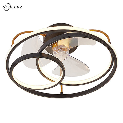Image of Modern Minimalist LED Ceiling Fan Lamp