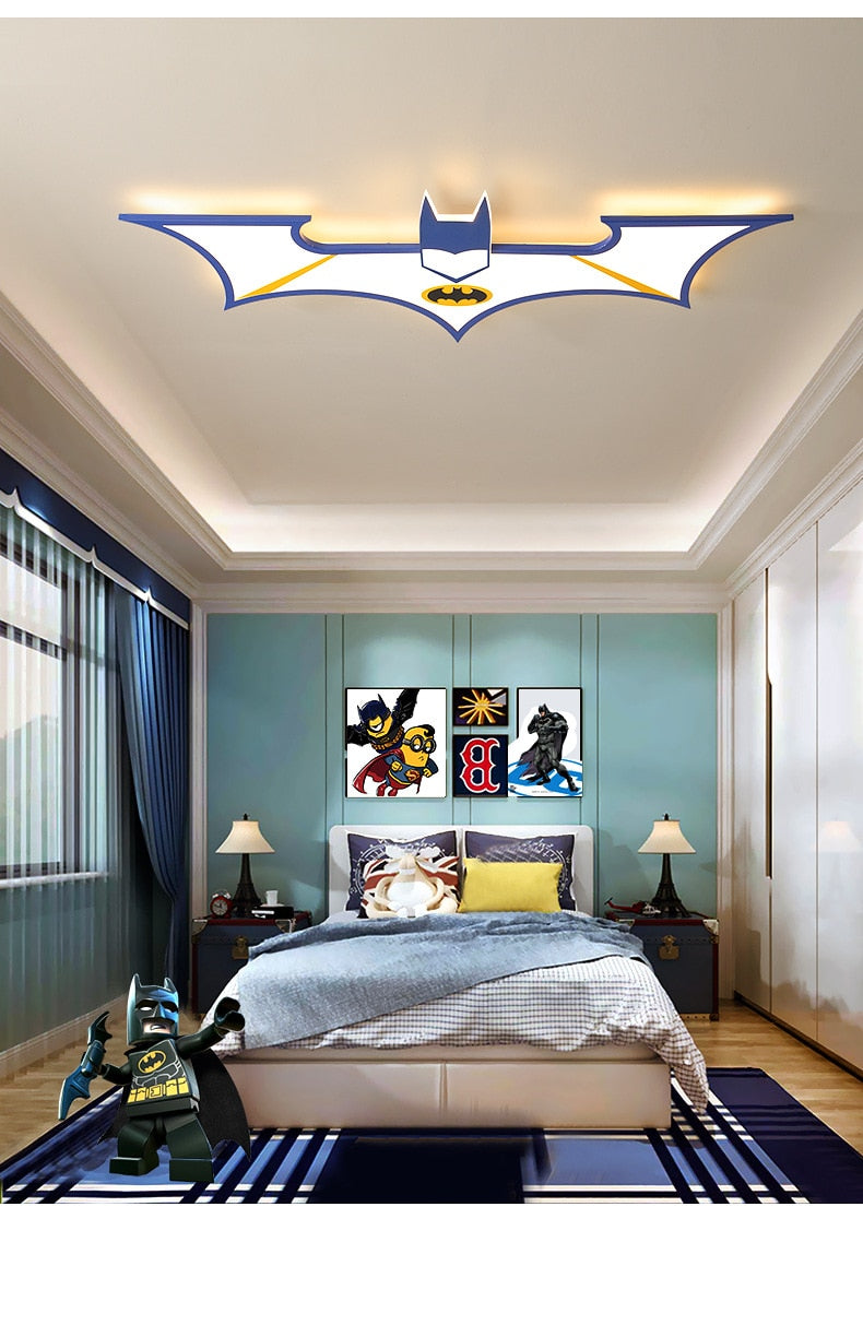 Modern Led Batman Ceiling Lamp for Children Room Decoramo