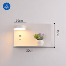 Load image into Gallery viewer, LED Wall Lights With Switch And USB Interface