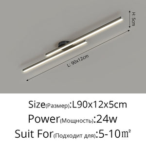 Long Aisle Corridor Luxury LED Ceiling Light