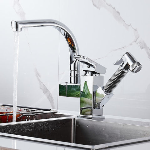 Image of Kitchen Sink Faucet Flexible Pull Out on Sale