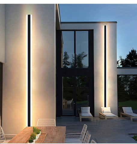 Image of Modern Waterproof Outdoor Long Strip LED Wall Lamp on Sale