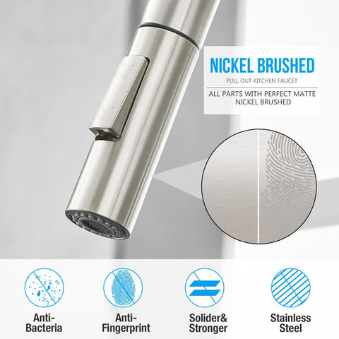 Image of Sensor Kitchen Faucet Stainless Steel With Pull-Out Faucet