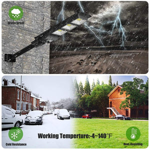 Solar Street Outdoor Light Lamp Panel With Remote Control