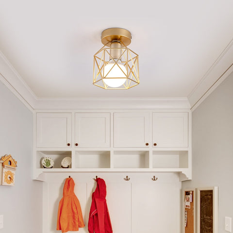 Image of Nordic Minimalism Gold Shade Ceiling Lights