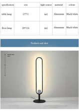 Load image into Gallery viewer, Modern Remote Control U Shape Floor Led Lamp