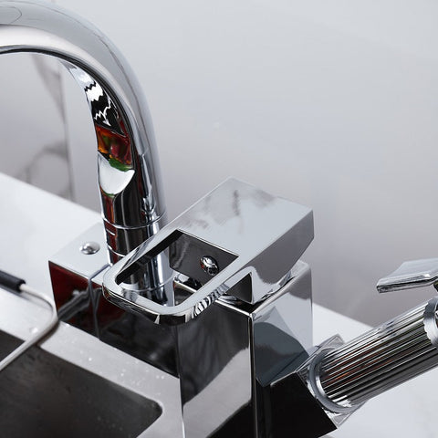 Image of Kitchen Sink Faucet Flexible Pull Out on Sale