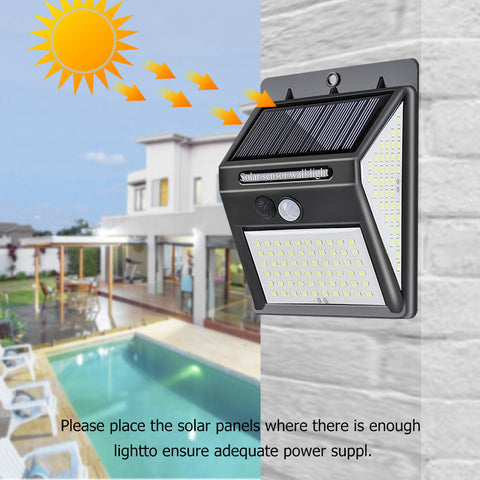 New Solar Lamp Light IP65 Waterproof with Motion 