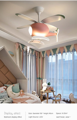 Image of Children's Room Airplane Ceiling Fan Lights
