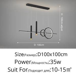 Nordic Modern Minimalist Led Chandelier