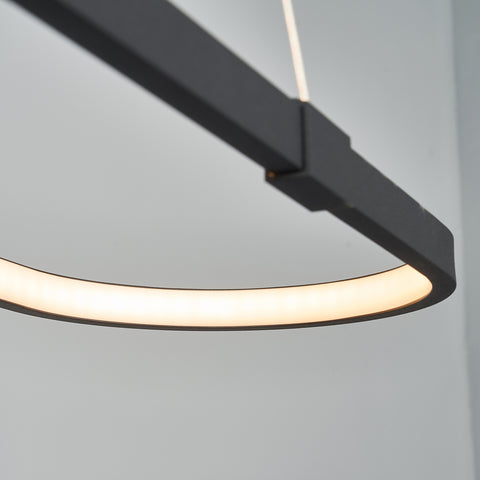 Image of NEO Gleam Minimalist Modern Chandelier For Dining Room Kitchen Bar
