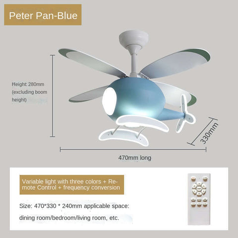 Image of Children's Room Airplane Ceiling Fan Lights