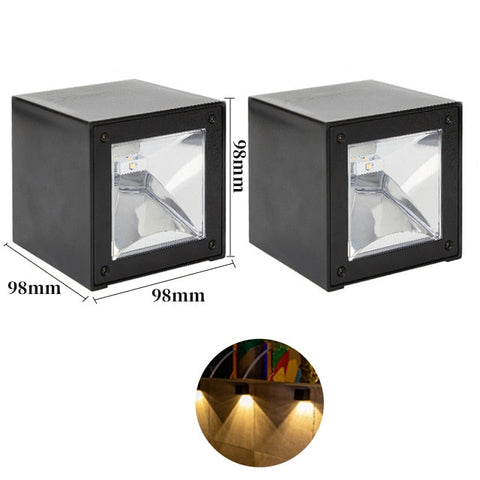 Image of LED Wall Lamp Solar Light Sunlight Sensor IP65 Waterproof