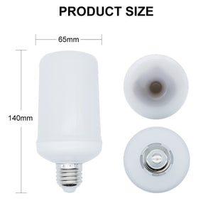 LED Flame Effect Flickering Fire Light Bulb with Gravity Sensor