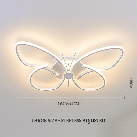 Image of Modern LED Butterfly LED Ceiling Lamp Dimmable