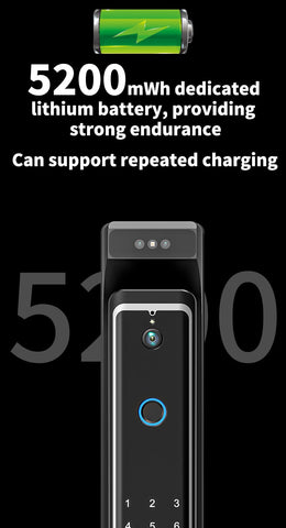 Image of New Fingerprint Door Lock 3D Face Recognition Smart Door Lock