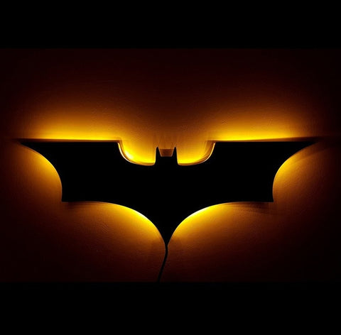 Image of Batman LED Wall Light with Wireless Remote Control and Color Change