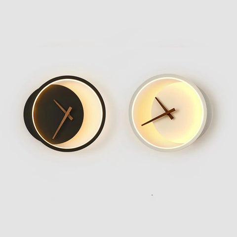 Image of LED Clock Wall Lamp