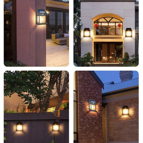 Image of New Outdoor Solar Power Lamp with Motion Sensor