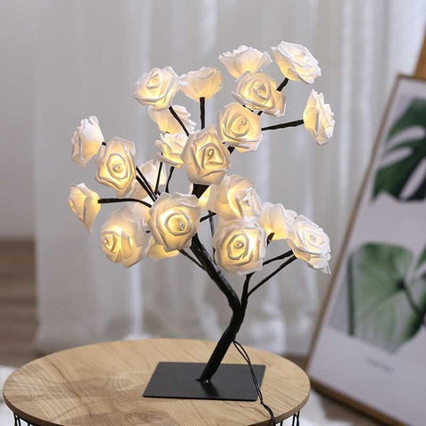 Image of Art Decor LED Rose Tree Light Lamp