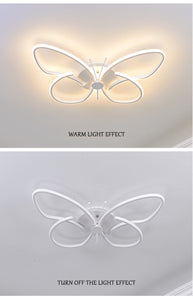 Modern LED Butterfly LED Ceiling Lamp Dimmable