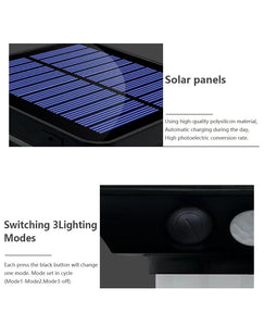 Solar Powered Motion Sensor Pathway Light Waterproof