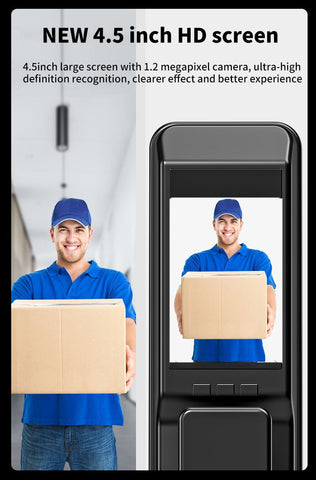 Image of New Fingerprint Door Lock 3D Face Recognition Smart Door Lock