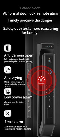 Image of New Fingerprint Door Lock 3D Face Recognition Smart Door Lock