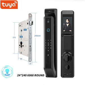 New Fingerprint Door Lock 3D Face Recognition Smart Door Lock