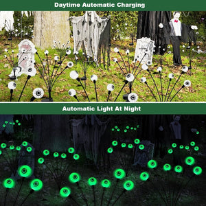 Halloween Eyeballs Terror Solar Lights IP65 Waterproof