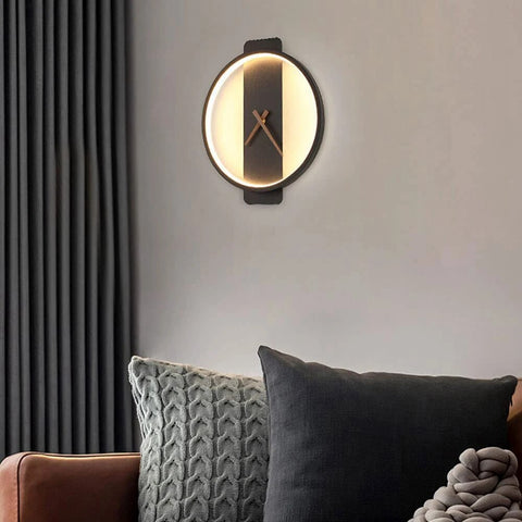 Image of LED Clock Wall Lamp