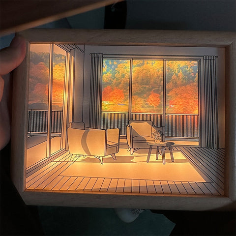 Image of LED Decorative Light Painting Bedside Picture