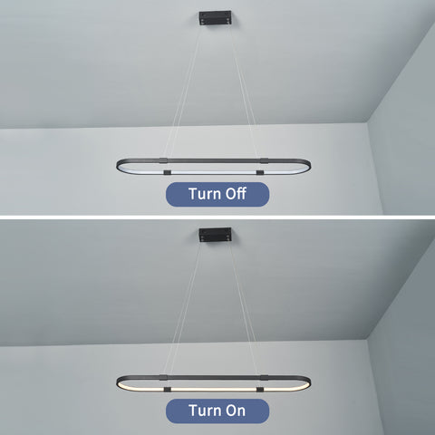 Image of NEO Gleam Minimalist Modern Chandelier For Dining Room Kitchen Bar
