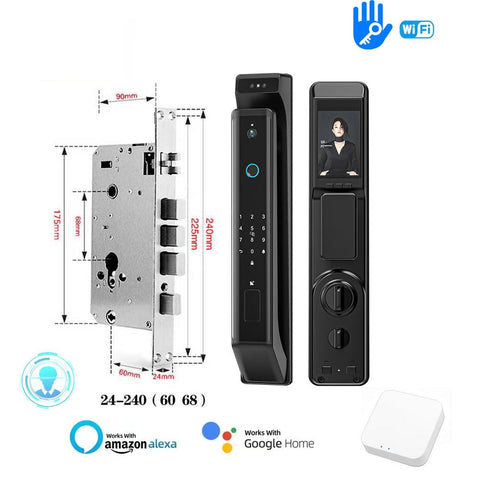 Image of New Fingerprint Door Lock 3D Face Recognition Smart Door Lock