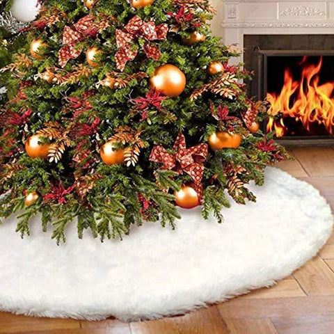 Image of White Christmas Tree Skirt 78/90/122cm