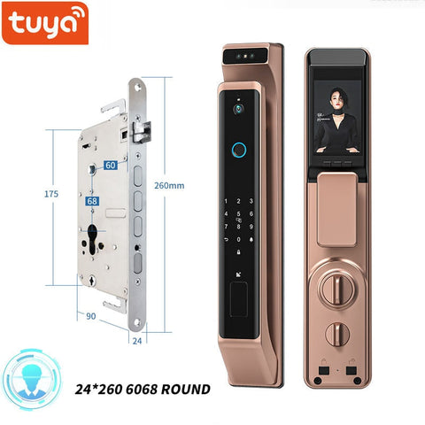 Image of New Fingerprint Door Lock 3D Face Recognition Smart Door Lock