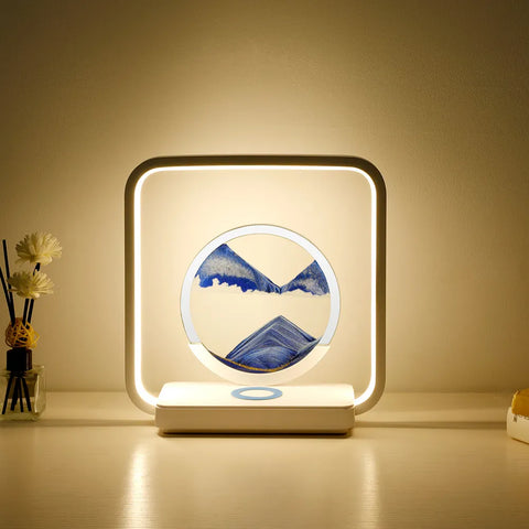 Image of Sands of Time 2 in 1 Wireless Charging Table Lamp