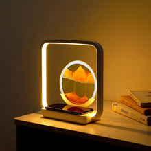 Load image into Gallery viewer, Sands of Time 2 in 1 Wireless Charging Table Lamp