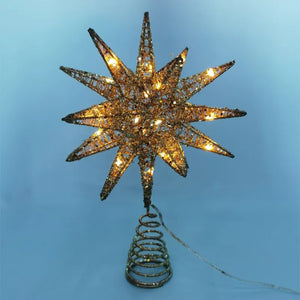 Christmas Tree Topper LED Star Tree Topper Battery Operated