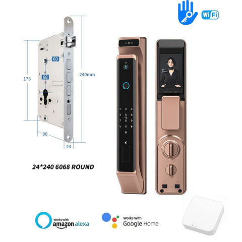 Image of New Fingerprint Door Lock 3D Face Recognition Smart Door Lock