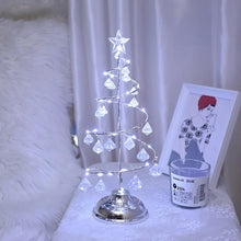 Load image into Gallery viewer, Gold Silver LED String Christmas Tree Table Lamp