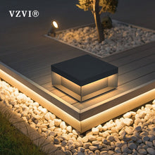 Load image into Gallery viewer, Solar LED Garden Light Outdoor Column Head Light Waterproof Street Light Fence Cap