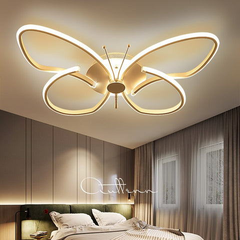Image of Modern LED Butterfly LED Ceiling Lamp Dimmable