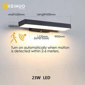 LED Dusk to Dawn Motion Sensor Outdoor Modern Lights IP54