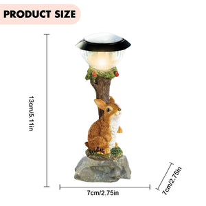 Solar LED Light Animals Decorative Figurine With Light Outdoor Garden Lawn