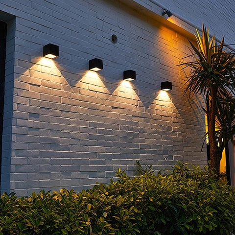 Image of LED Wall Lamp Solar Light Sunlight Sensor IP65 Waterproof
