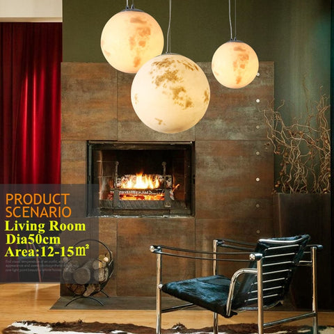 Image of Nordic Modern Full Moon Chandelier