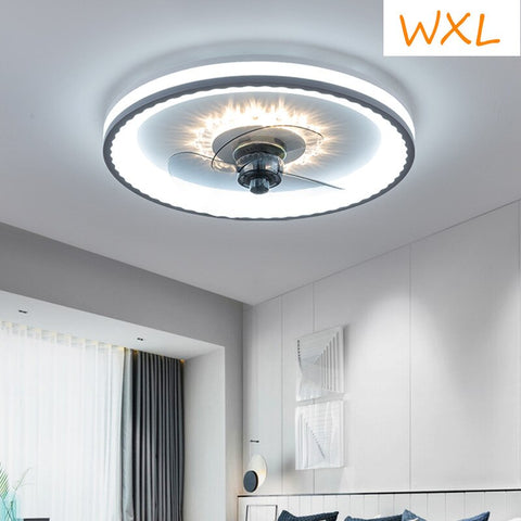 Image of Invisible Ceiling Fan Led Light With Remote Control